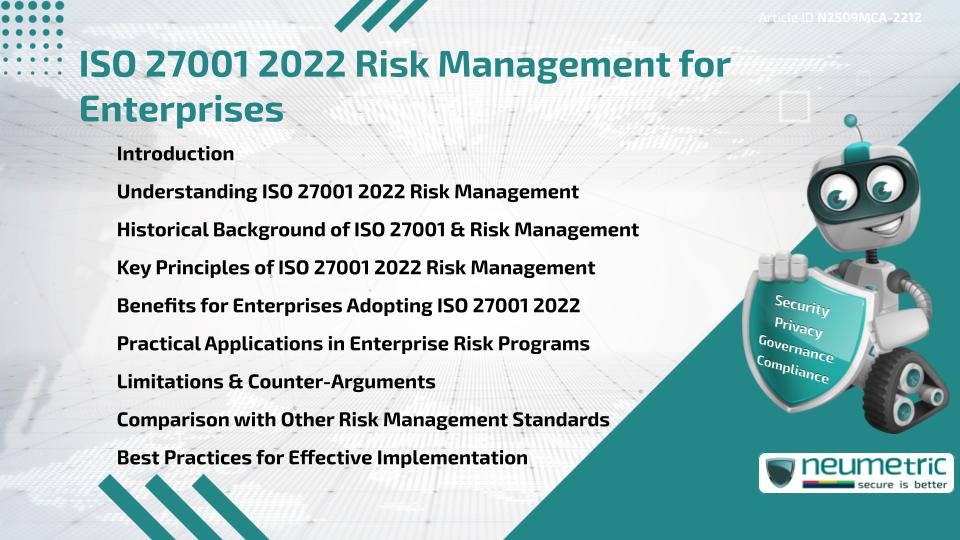 ISO 27001 2022 Risk Management for Enterprises