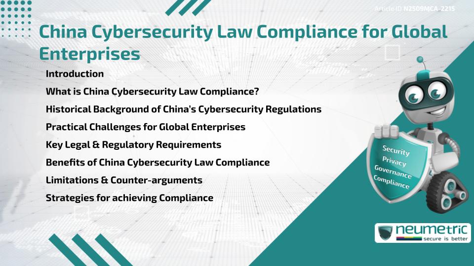 China Cybersecurity Law Compliance for Global Enterprises
