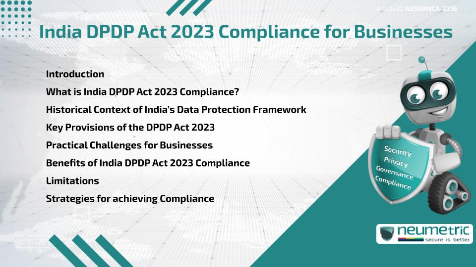 India DPDP Act 2023 Compliance for Businesses