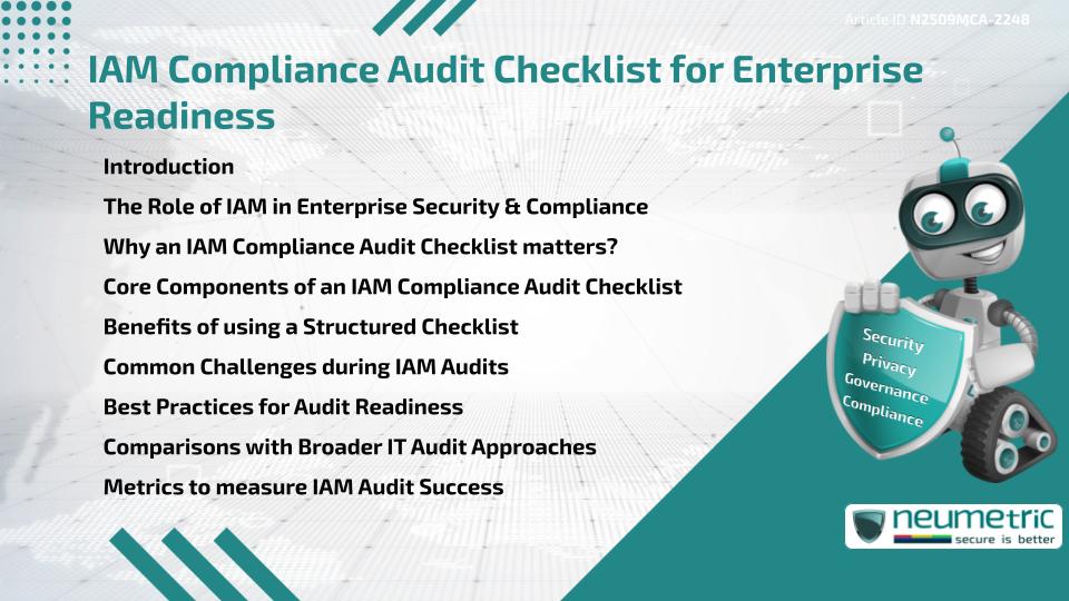 IAM Compliance Audit Checklist for Enterprise Readiness