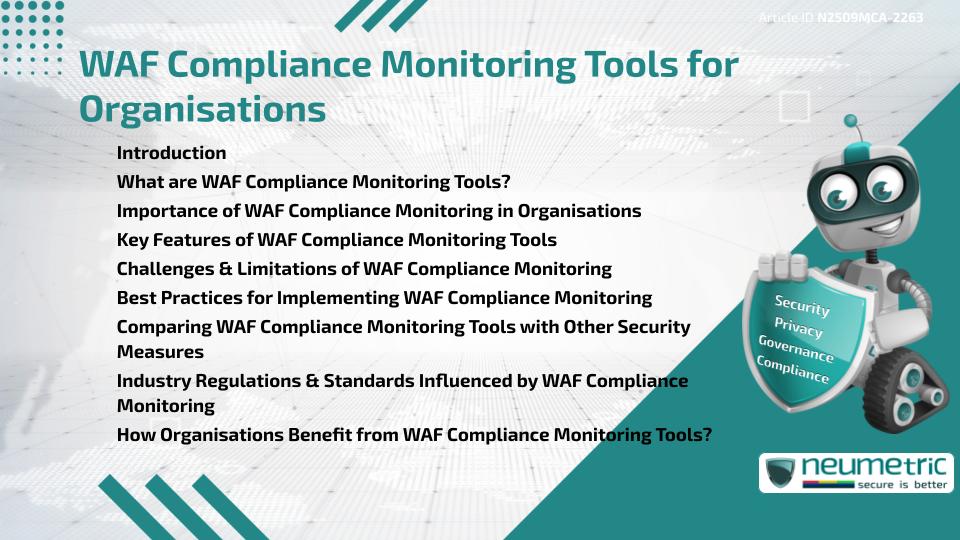 WAF Compliance Monitoring Tools for Organisations