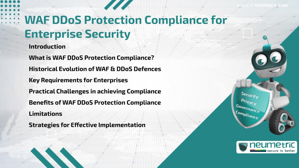 WAF DDoS Protection Compliance for Enterprise Security