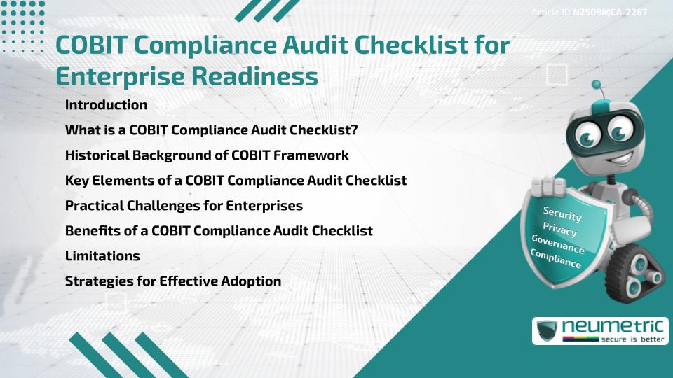 COBIT Compliance Audit Checklist for Enterprise Readiness