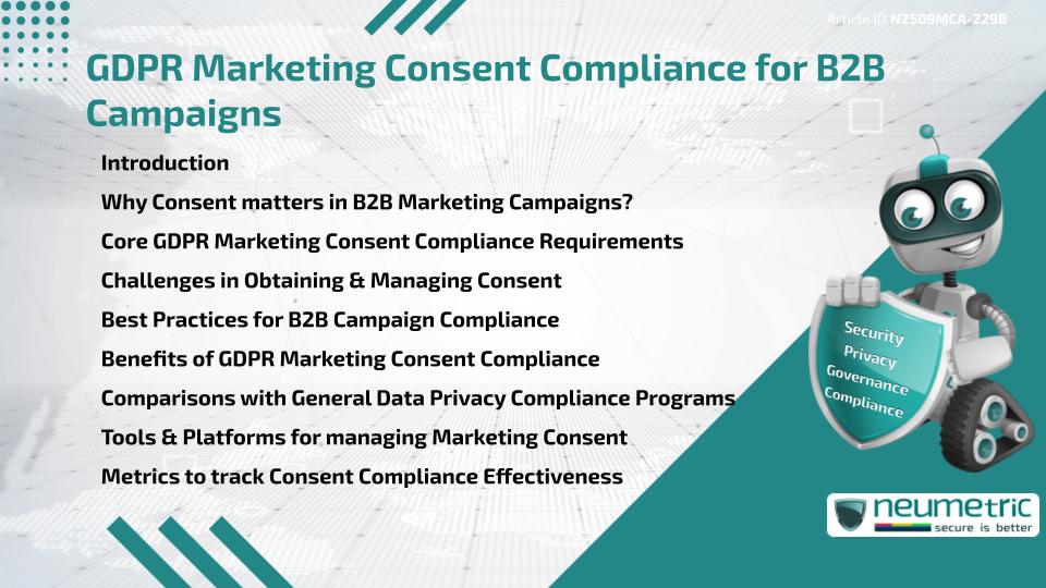 GDPR Marketing Consent Compliance for B2B Campaigns