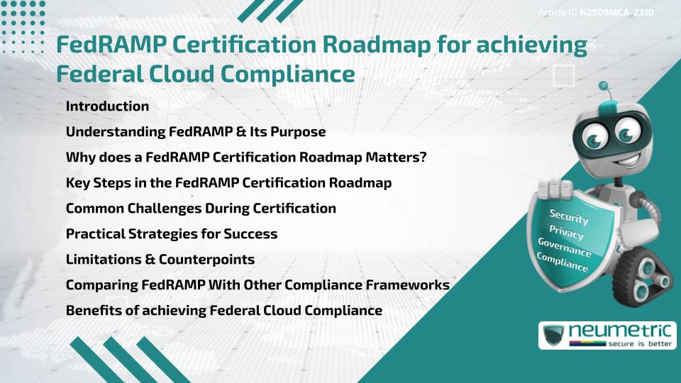 FedRAMP Certification Roadmap for achieving Federal Cloud Compliance