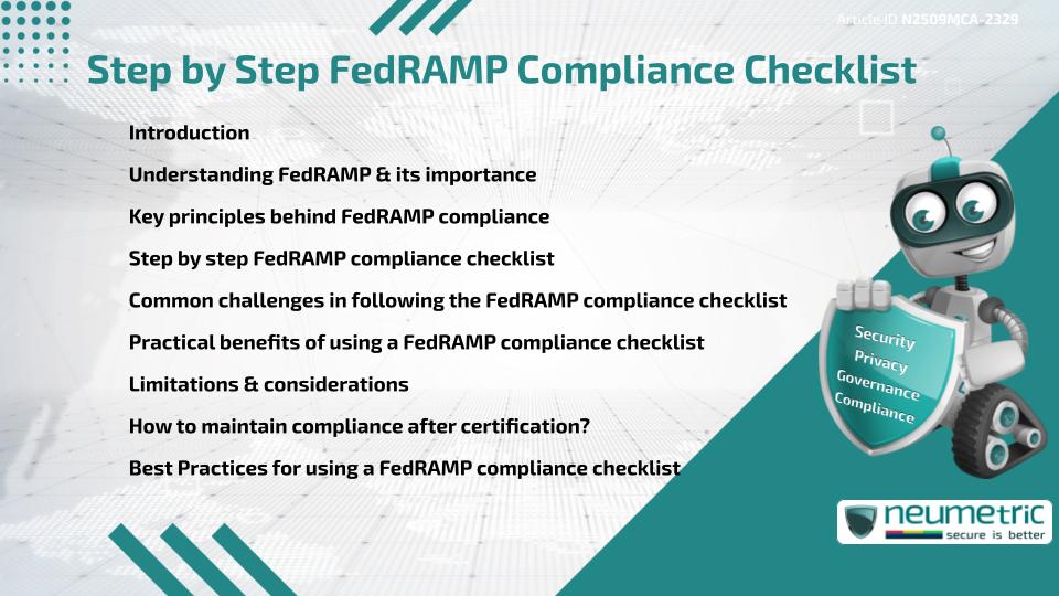 Step by Step FedRAMP Compliance Checklist