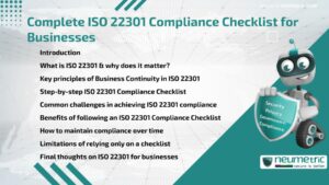 Journal (General Articles) | Neumetric Complete ISO 22301 Compliance Checklist for Businesses