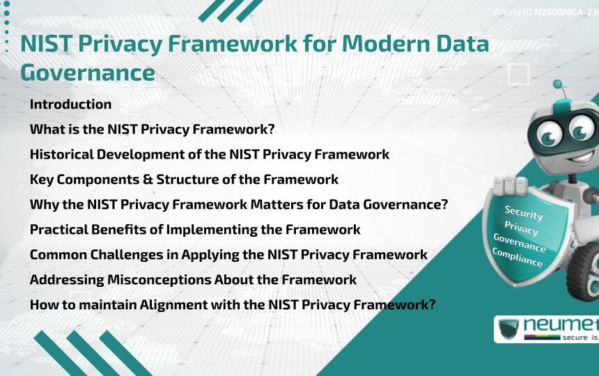 NIST Privacy Framework for Modern Data Governance