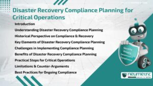 Disaster Recovery Compliance Planning for Critical Operations