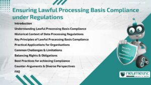 Ensuring Lawful Processing Basis Compliance under Regulations