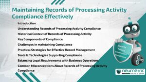 Maintaining Records of Processing Activity Compliance Effectively