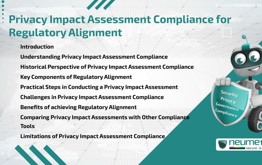 Privacy Impact Assessment Compliance for Regulatory Alignment