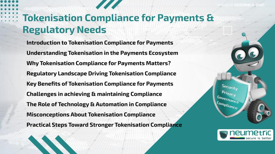 Tokenisation Compliance for Payments & Regulatory Needs