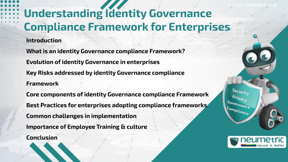 Understanding Identity Governance Compliance Framework for Enterprises
