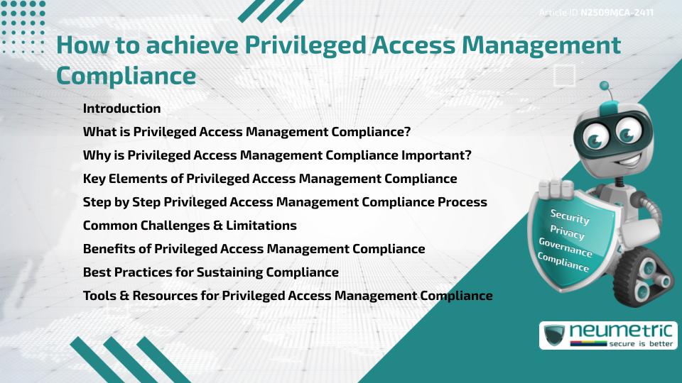 How to achieve Privileged Access Management Compliance