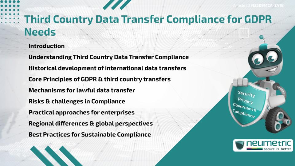 Third Country Data Transfer Compliance for GDPR Needs