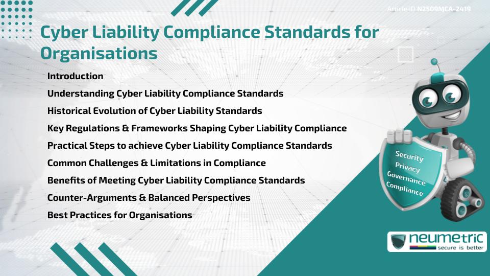 Cyber Liability Compliance Standards for Organisations