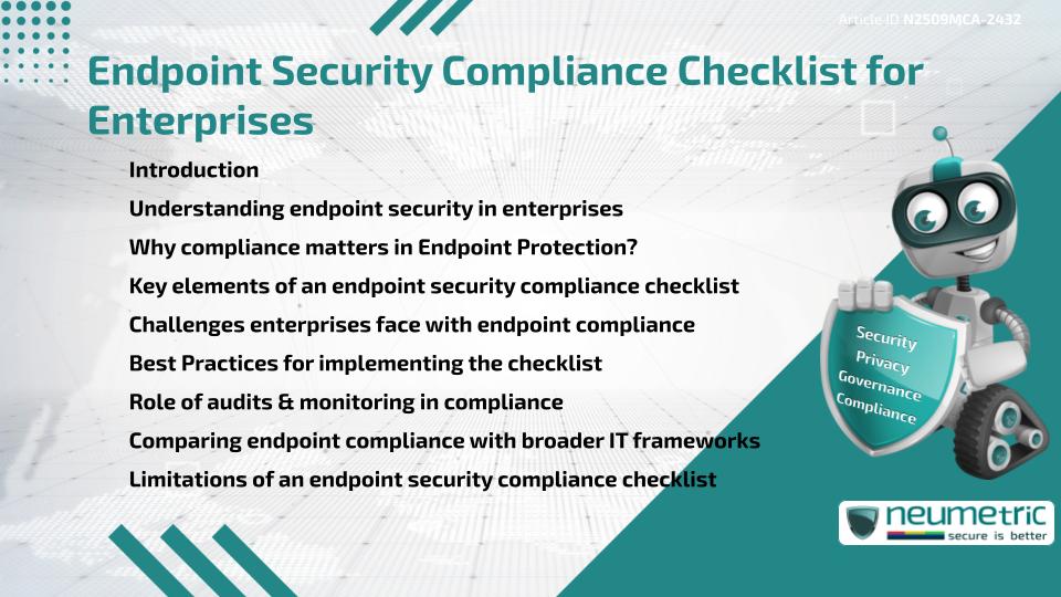 Endpoint Security Compliance Checklist for Enterprises