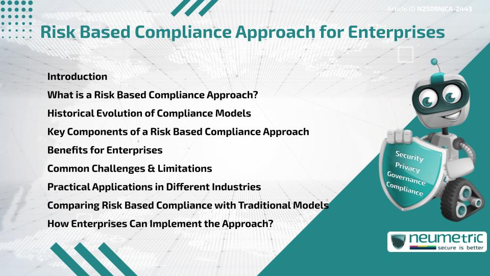Risk Based Compliance Approach for Enterprises