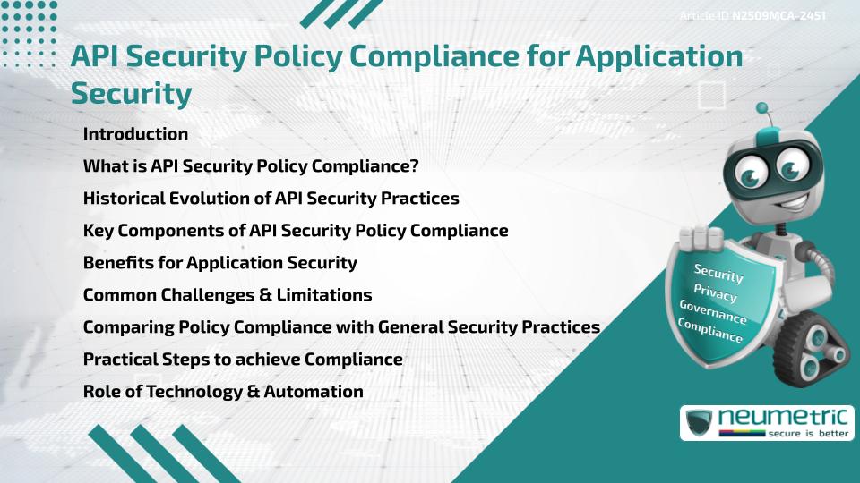 API Security Policy Compliance for Application Security