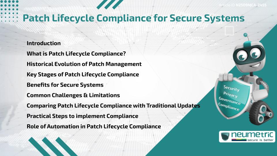 Patch Lifecycle Compliance for Secure Systems