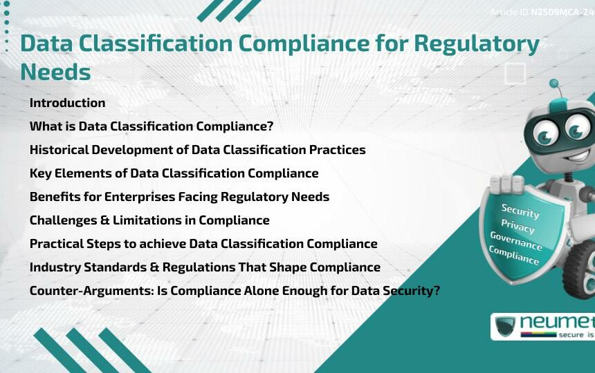 Data Classification Compliance for Regulatory Needs