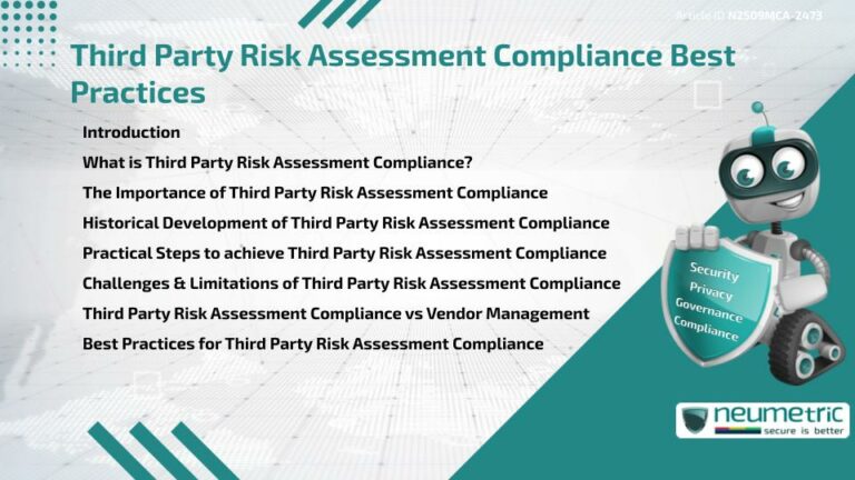 Third Party Risk Assessment Compliance Best Practices