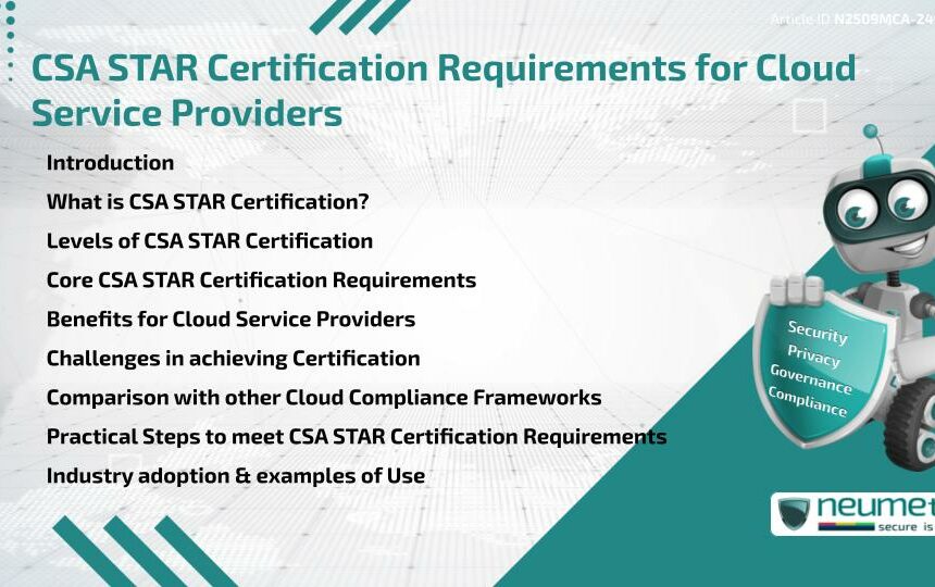 CSA STAR Certification Requirements for Cloud Service Providers