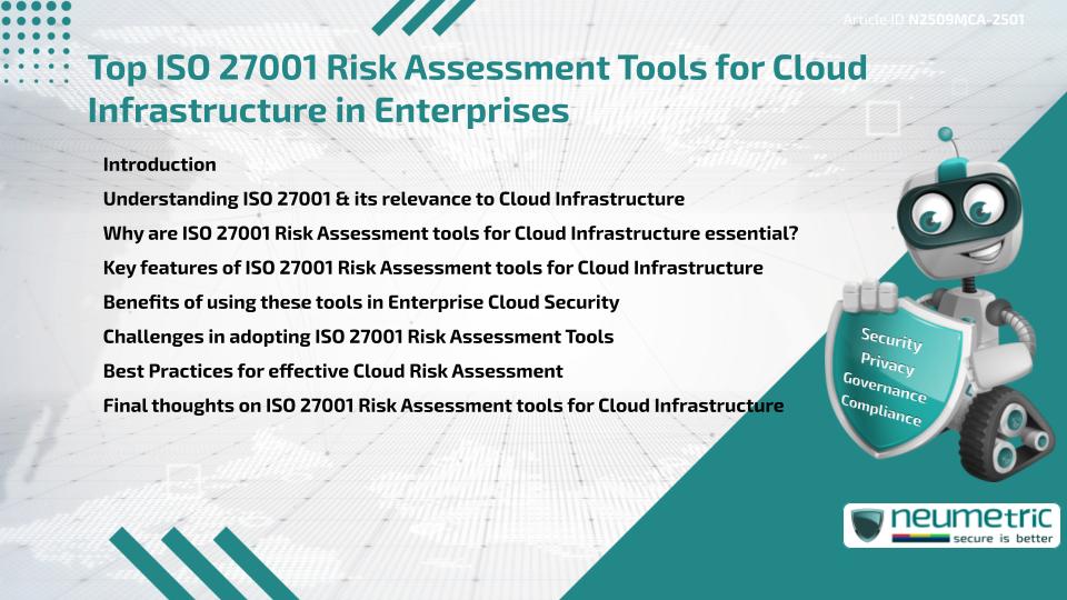 Top ISO 27001 Risk Assessment Tools for Cloud Infrastructure in Enterprises
