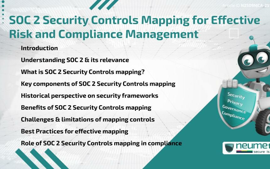 SOC 2 Security Controls Mapping for Effective Risk and Compliance Management