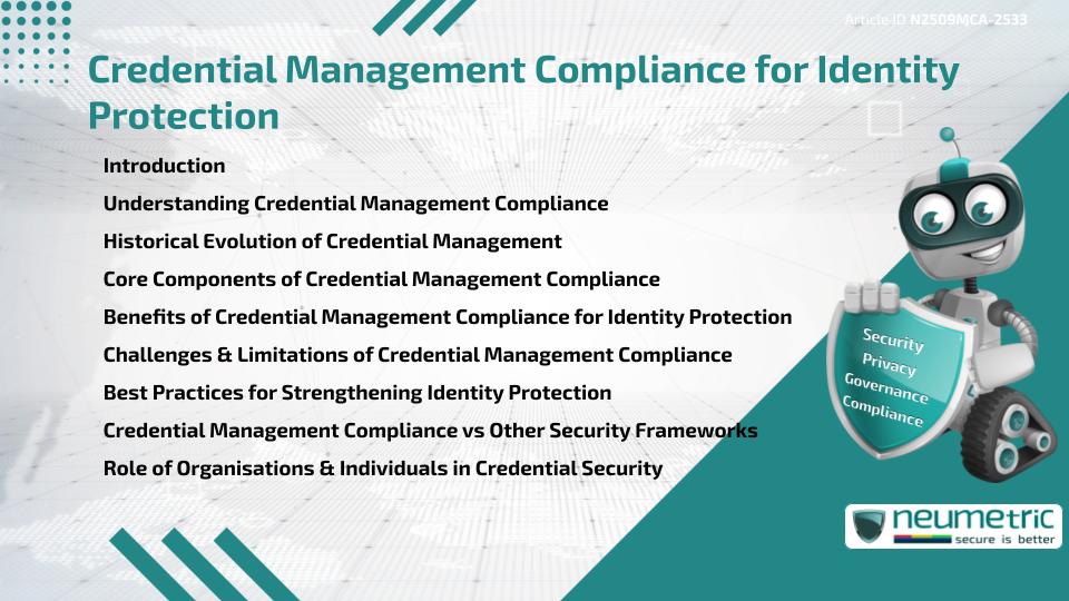 Credential Management Compliance for Identity Protection