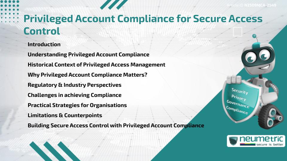 Privileged Account Compliance for Secure Access Control
