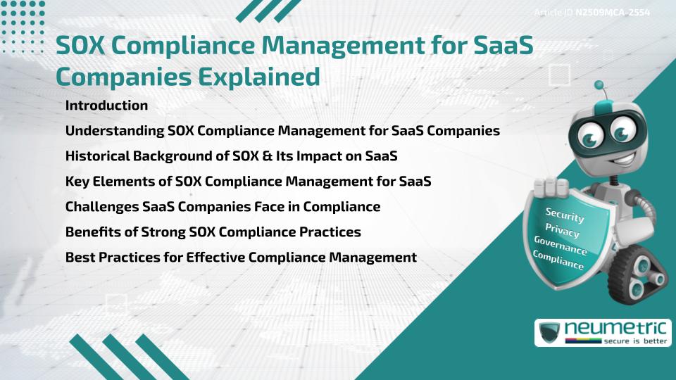 SOX Compliance Management for SaaS Companies Explained