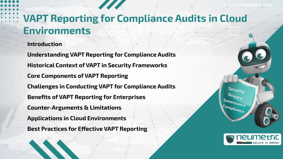 VAPT Reporting for Compliance Audits in Cloud Environments
