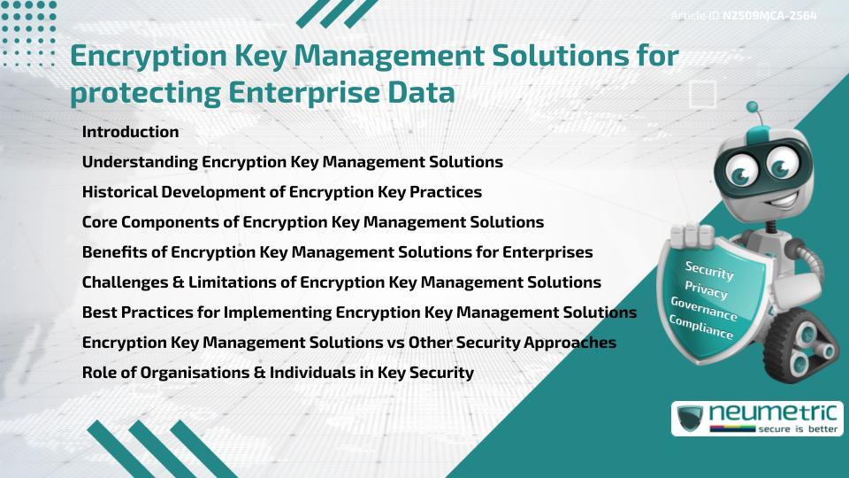 Encryption Key Management Solutions for protecting Enterprise Data