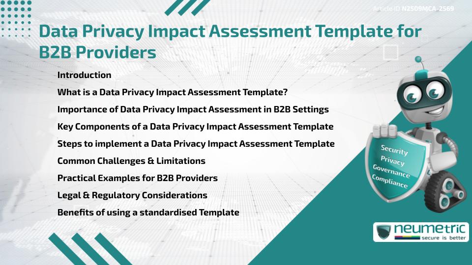 Data Privacy Impact Assessment Template for B2B Providers