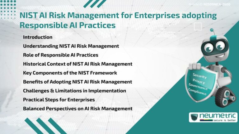 NIST AI Risk Management for Enterprises adopting Responsible AI Practices