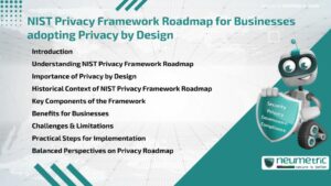 NIST Privacy Framework Roadmap for Businesses adopting Privacy by Design