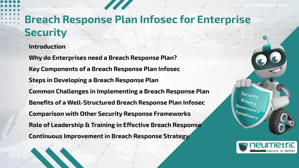 Breach Response Plan Infosec for Enterprise Security