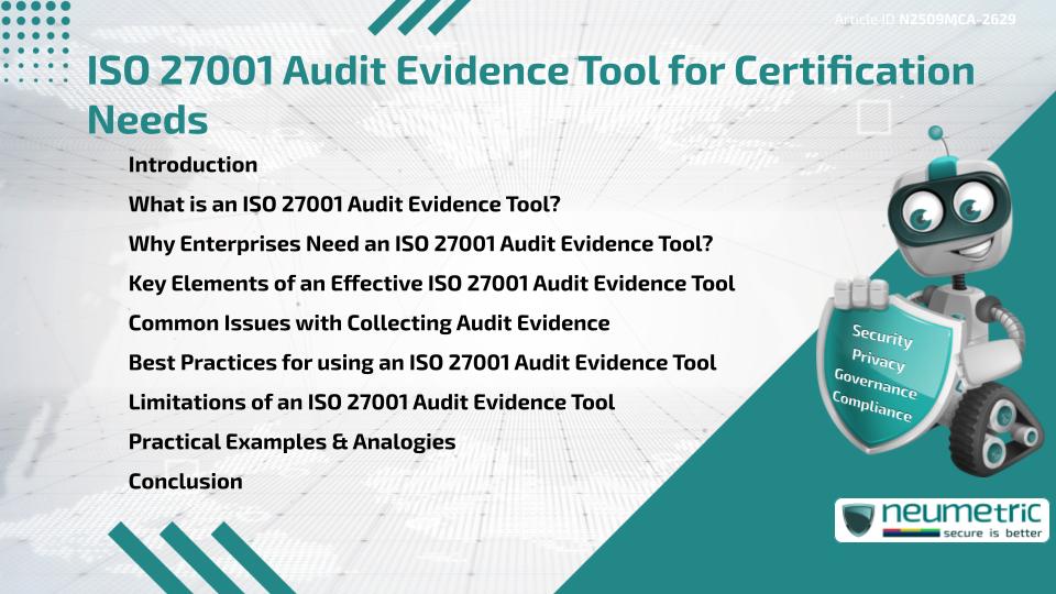 ISO 27001 Audit Evidence Tool for Certification Needs
