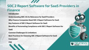 SOC 2 Report Software for SaaS Providers in Finance