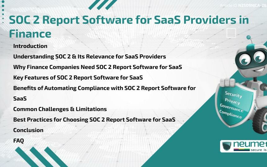 SOC 2 Report Software for SaaS Providers in Finance
