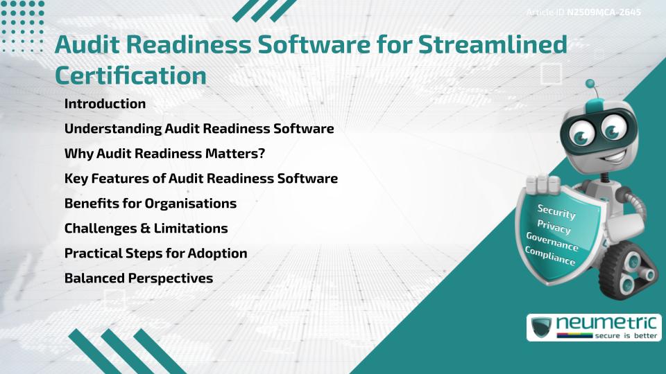 Audit Readiness Software for Streamlined Certification