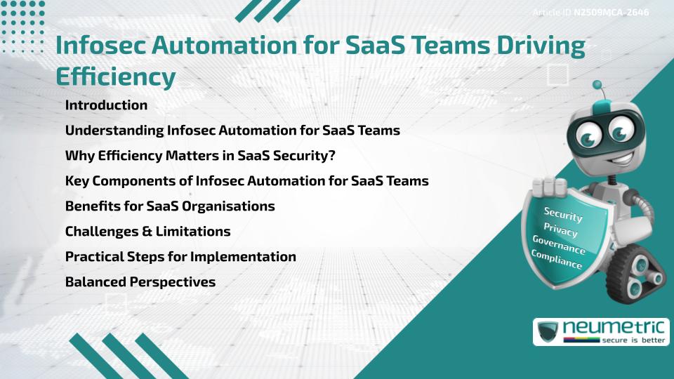 Infosec Automation for SaaS Teams Driving Efficiency