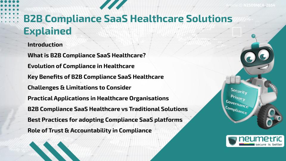 B2B Compliance SaaS Healthcare Solutions Explained