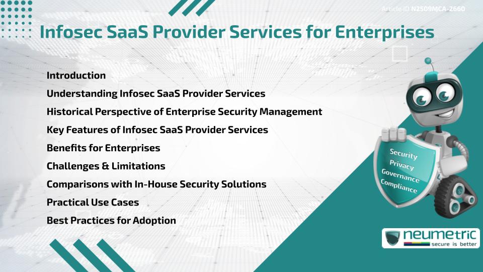Infosec SaaS Provider Services for Enterprises