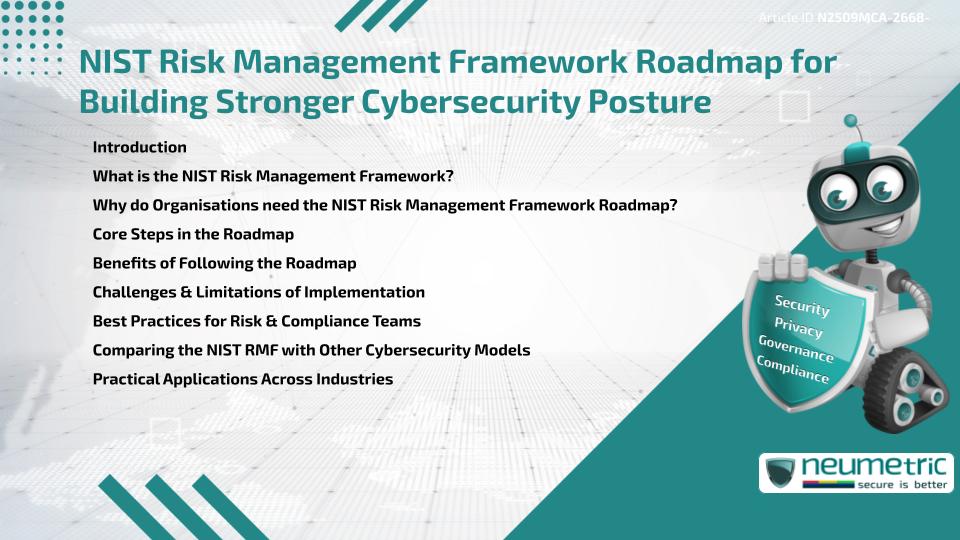 NIST Risk Management Framework Roadmap for Building Stronger Cybersecurity Posture