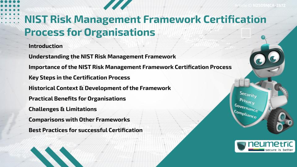 NIST Risk Management Framework Certification Process for Organisations