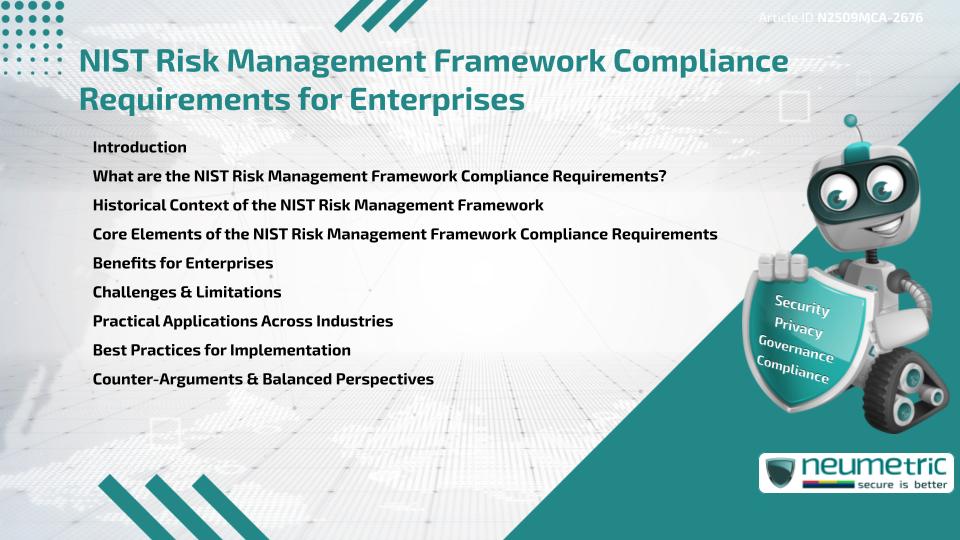 NIST Risk Management Framework Compliance Requirements for Enterprises