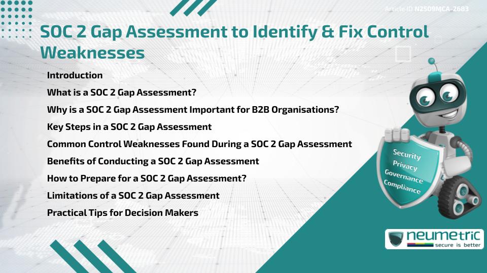 SOC 2 Gap Assessment to Identify & Fix Control Weaknesses